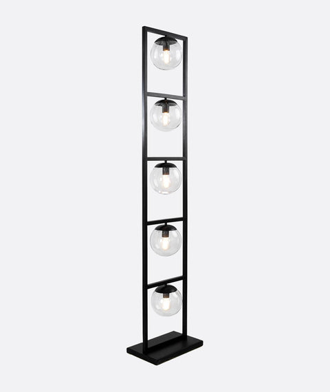 Geometric Black Floor Lamp