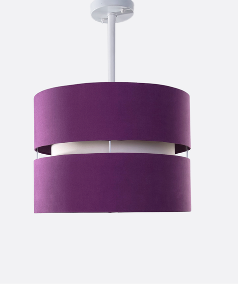 Contemporary Purple  Shaded Pendant