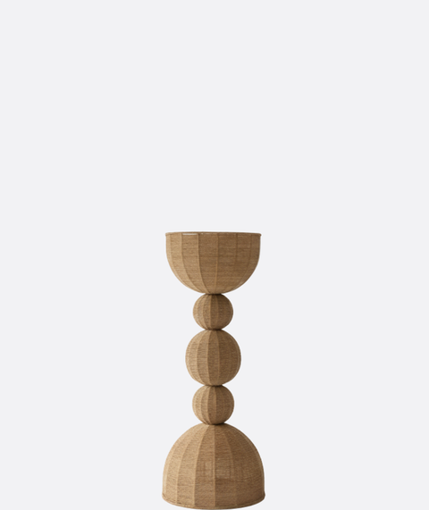 Minimalist Fabric & Wire-Shade Lamp