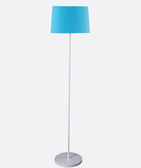 Modern White And Blue Torchiere