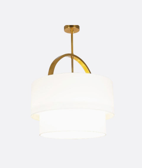 Elegant Gold & White Modern Pendant Ceiling