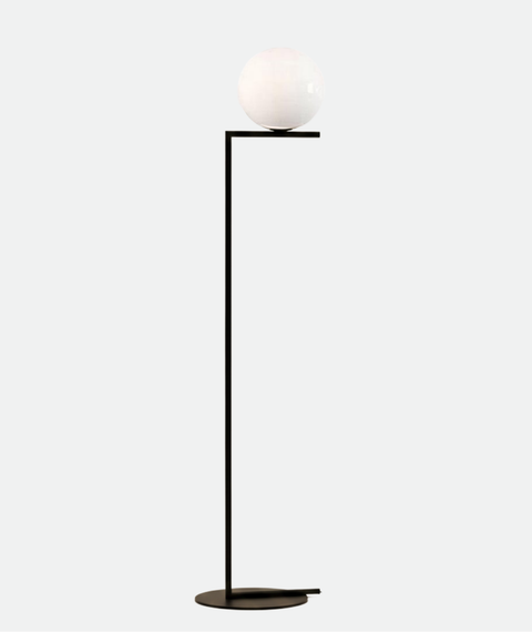 Geometric Black Floor Lamp