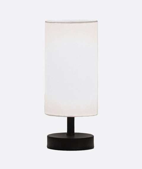 White Cylinder Table Lamp