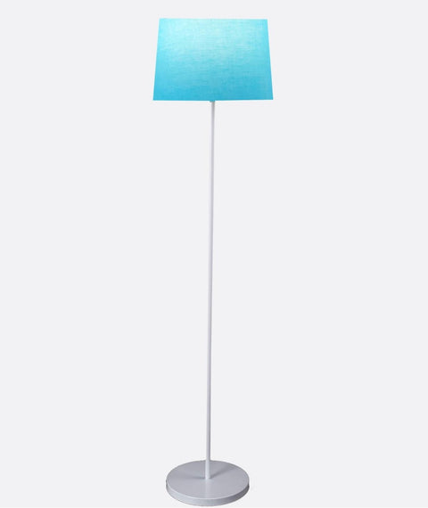 Modern White And Blue Torchiere