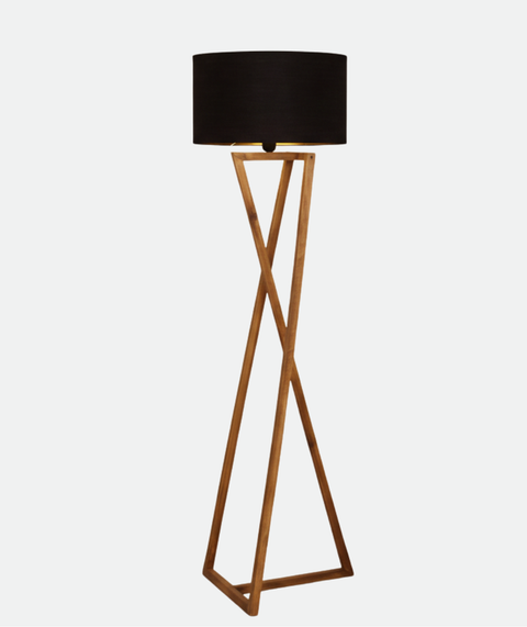 Stylish Black & Biege Tripod Floor Lamp