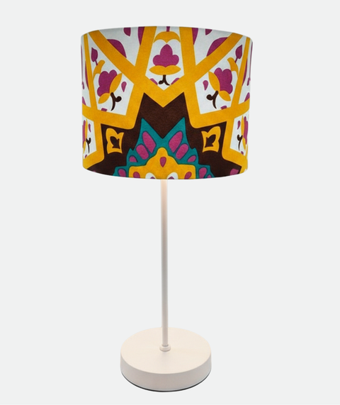 Printed Shaded Table Lamp