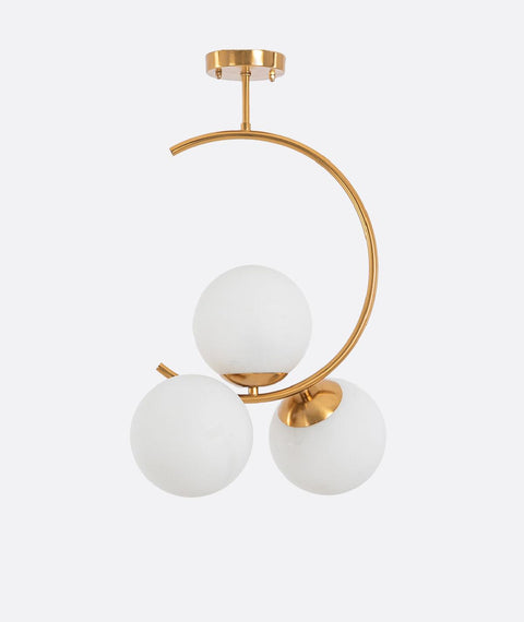 Modern Gold Circle Pendant