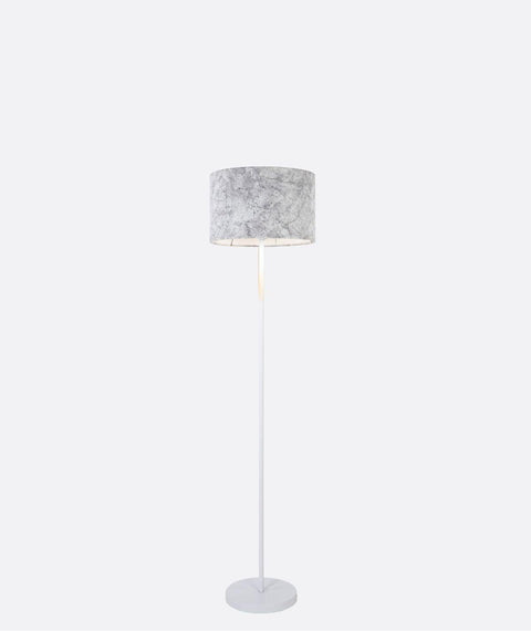 Modern Floor Lamp with Leather Shade