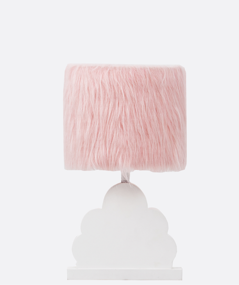 Pink Fur Table Lamp
