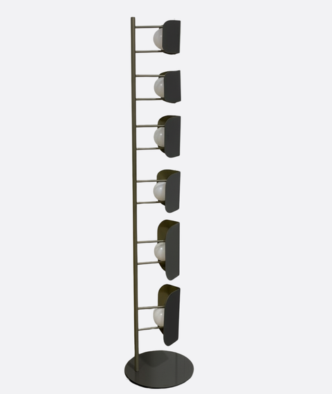 Modern Grey Floor Lamp with folded sheets