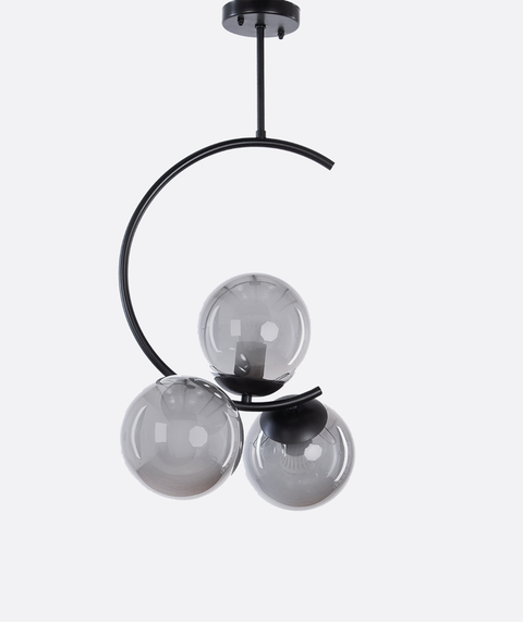 Stylish Curved Black Pendant Ceiling
