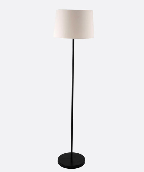 Modern Light Beige And Black Torchiere