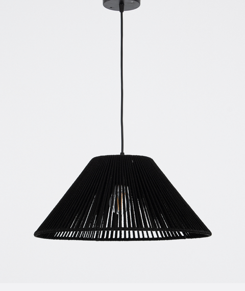 Modern Black Single Pendant