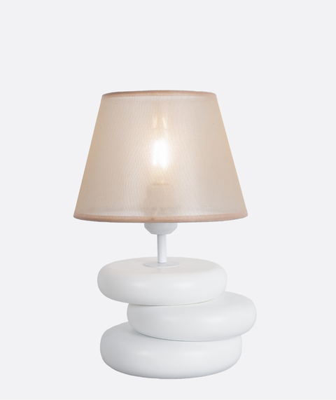 White Mesh Table Lamp