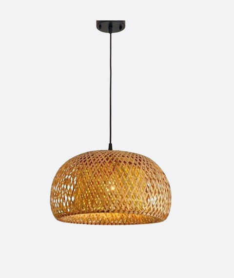 Boho Bamboo Shaded Pendent