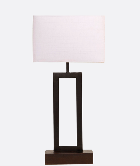 Geometric Black Table Lamp