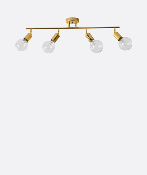 Minimalist Gold Track Ceiling Lamp