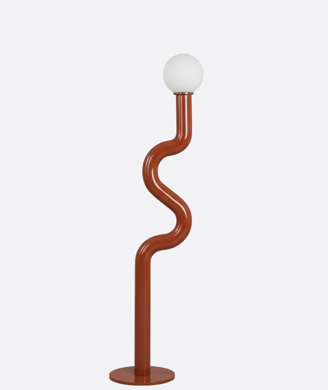 Modern Copper Brown Floor Lamp