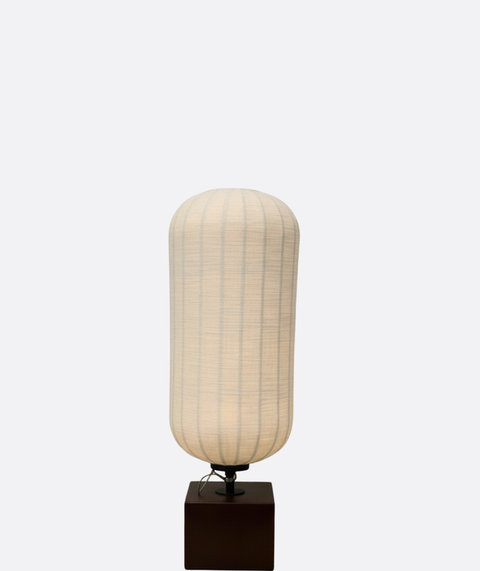 Minimalist Fabric & Wire-Shade Lamp