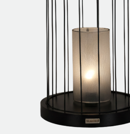 Black Mesh Islamic Table Lamp