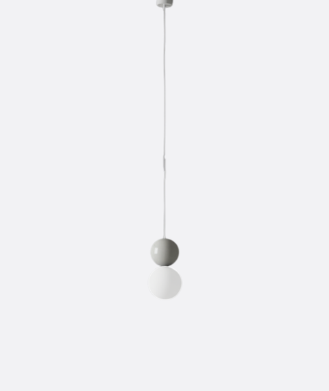 Minimalist Grey Single ball pendant