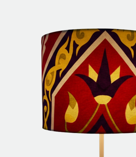 Printed Shaded Table Lamp