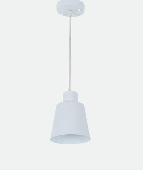 Industrial White Single Pendant