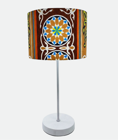 Printed Shaded Table Lamp