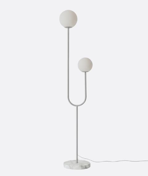 Modern Light Grey Minimalist Floor Lamp