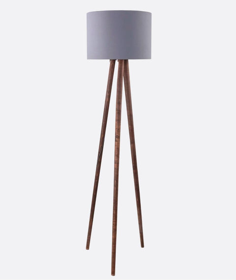 Boho Grey Tripod Floor Lamp