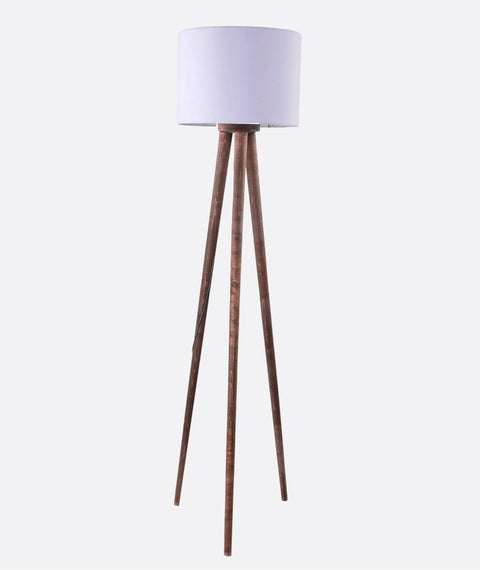 Boho White Tripod Floor Lamp