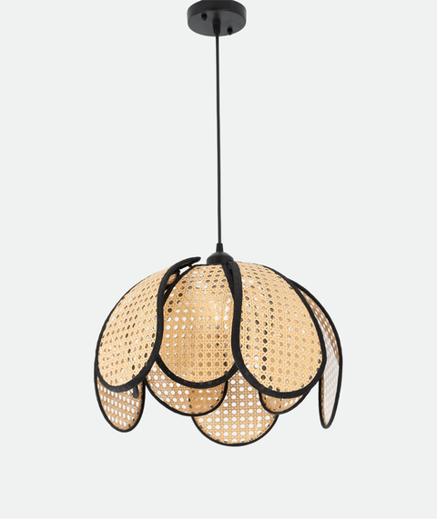 Ratan Biege Shade Pendant