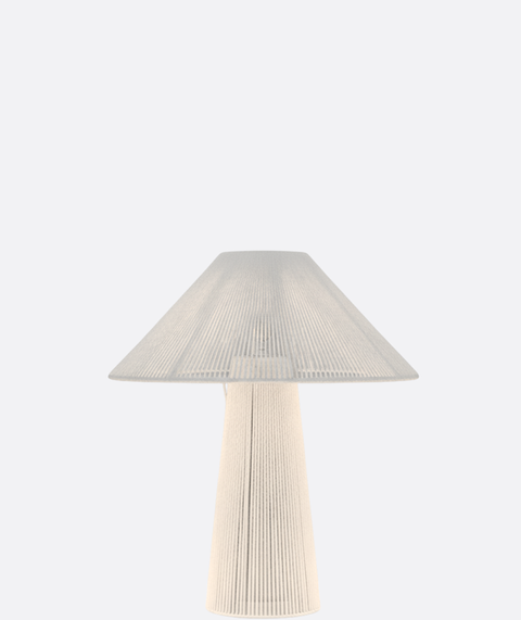 Minimalist Fabric & Wire-Shade Lamp