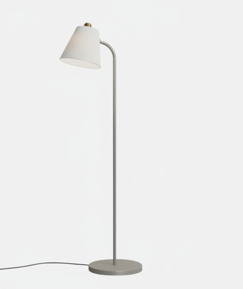 Minimalist Gray Floor Lamp