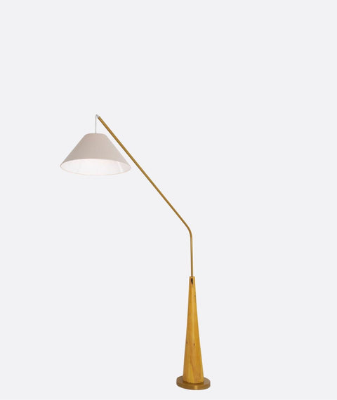 Boho Beige & White Floor Lamp