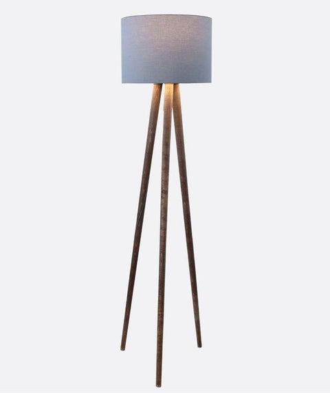 Boho Grey Tripod Floor Lamp