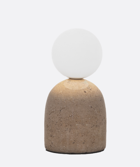 Beige Marble Table Lamp