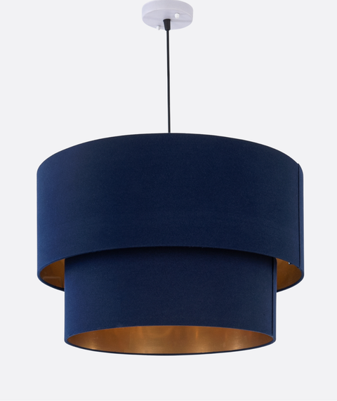 Contemporary Blue Shade Pendant Ceiling