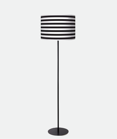 Stylish White & Black Torchiere