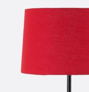 Modern Red And Black Torchiere
