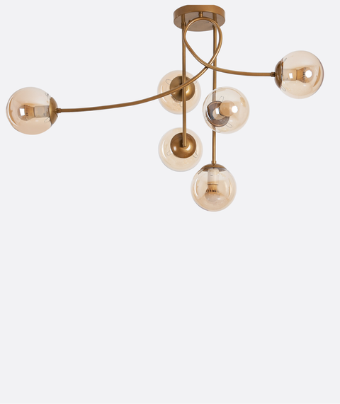 Modern Gold Branched Chandelier