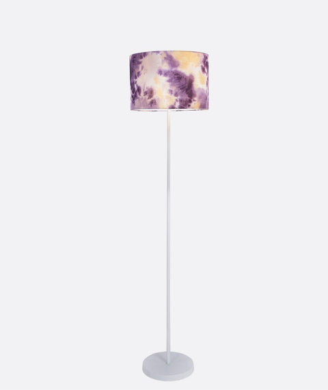 Modern Floor Lamp with Leather Shade