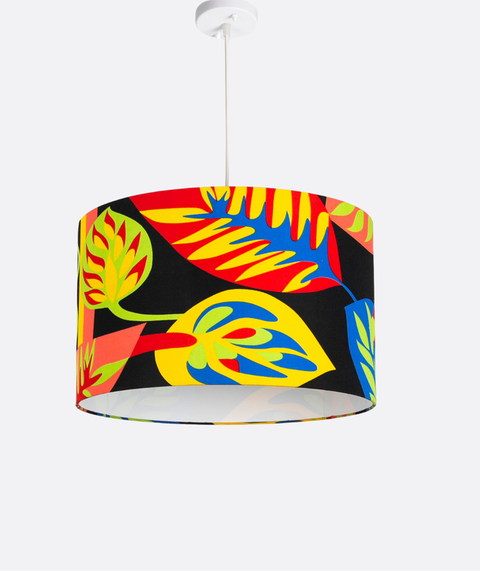 Modern Floral Printed Shade Pendant