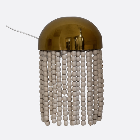 Golden Beaded Wall Sconce