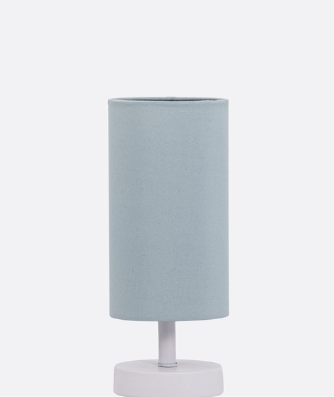 Modern Grey Cylinder Table Lamp