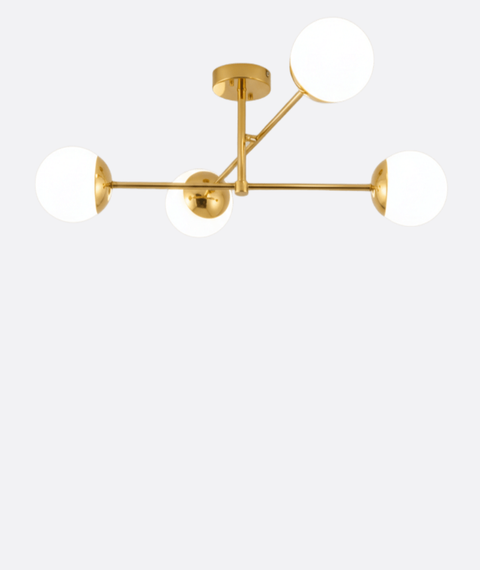 Modern Gold Branched Chandelier