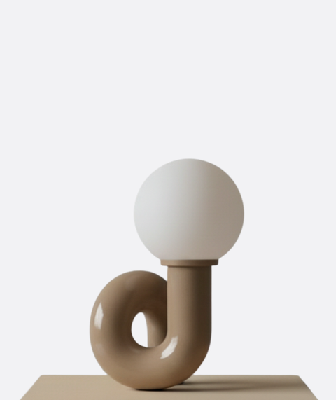 Modern Greige Table Lamp