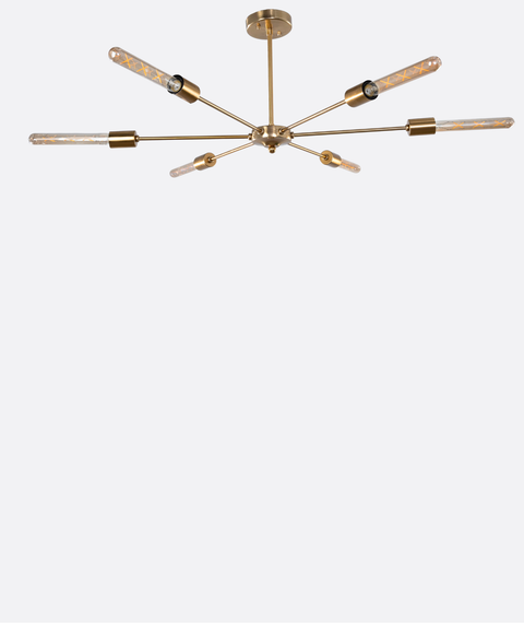Stylish Gold Sputnik Chandelier