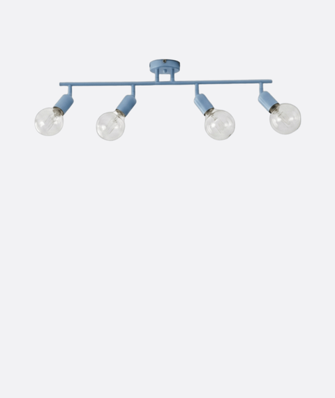 Minimalist Blue Track Ceiling Lamp