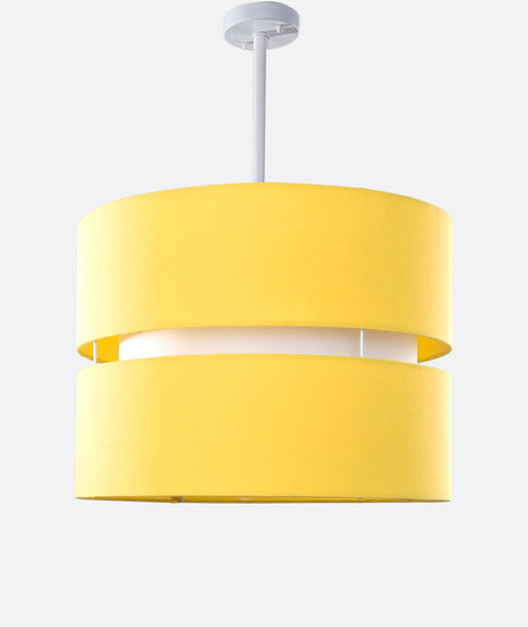 Contemporary Yellow Shaded Pendant